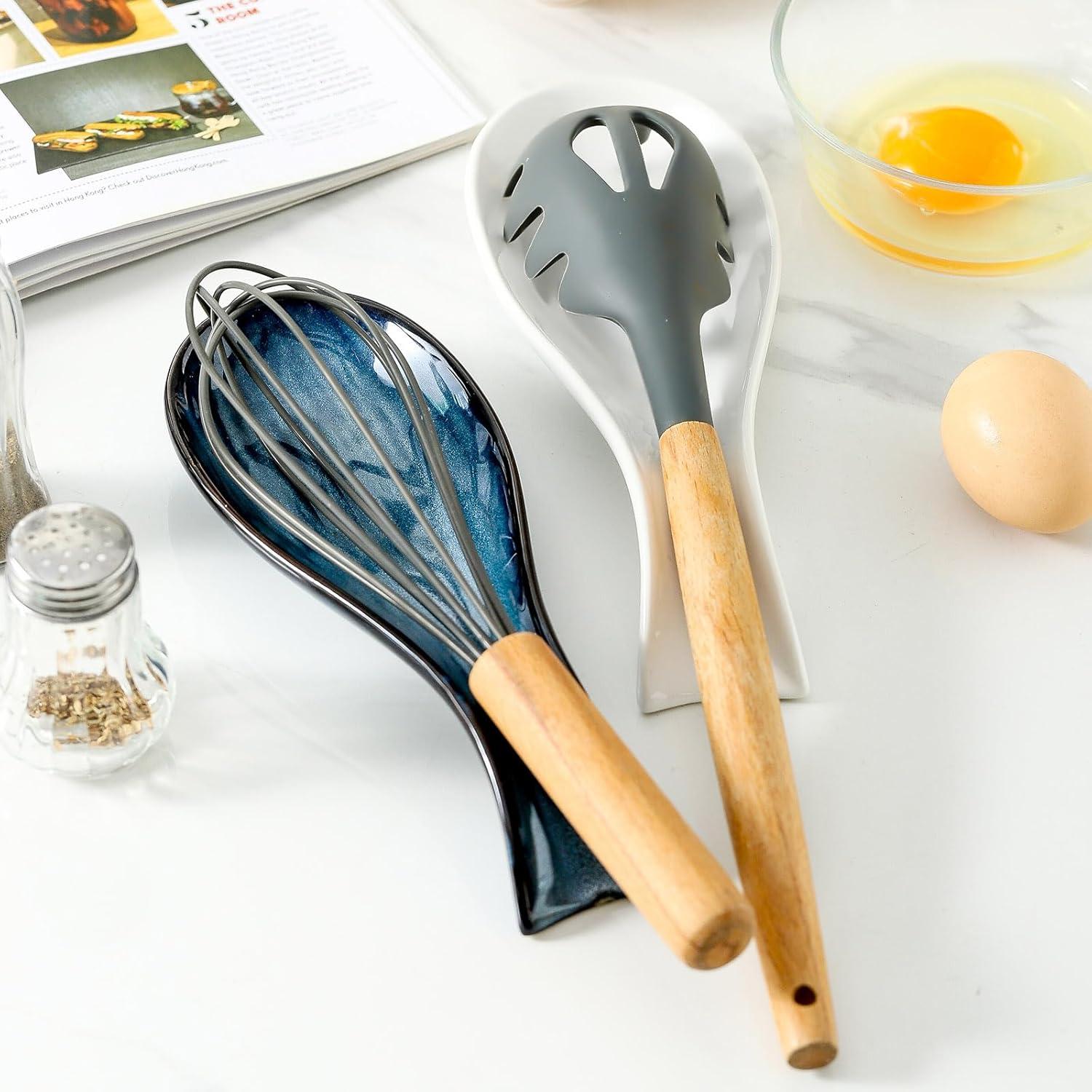 Soporte de Cuchara Cerámica Tikooere Azul 22,1 cm Apto Lavavajillas