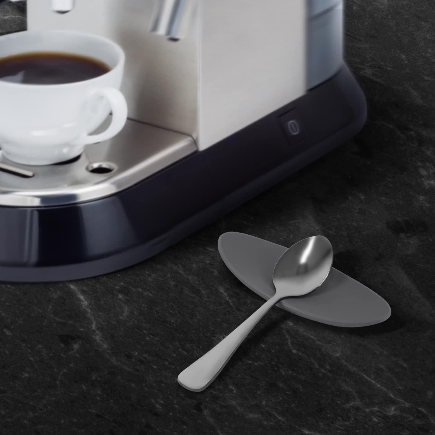 Soporte de Cuchara de Silicona Carrotez 2 Pcs Gris Oscuro