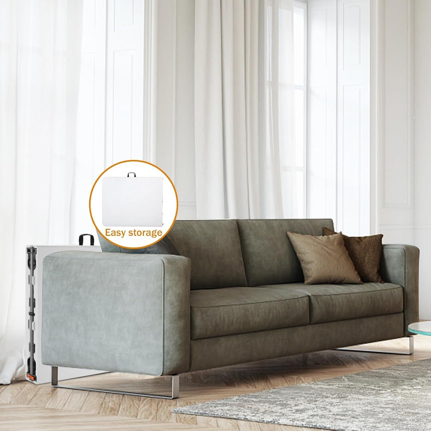 Mesa Plegable de Comedor ANJONG ANJ 1.83 m Blanca 149.68 kg