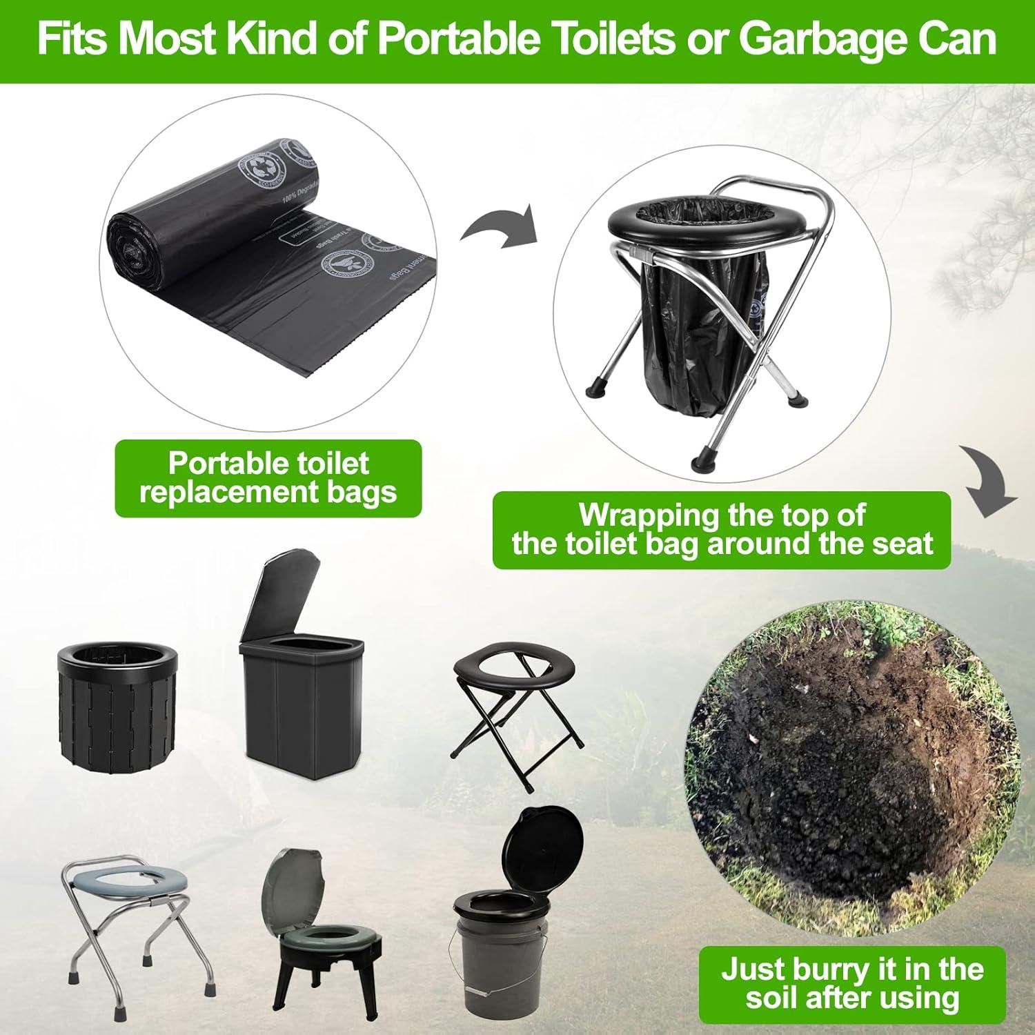 Bolsas de Inodoro Portátil UGarden 50 Pcs 30 Litros Ecológicas