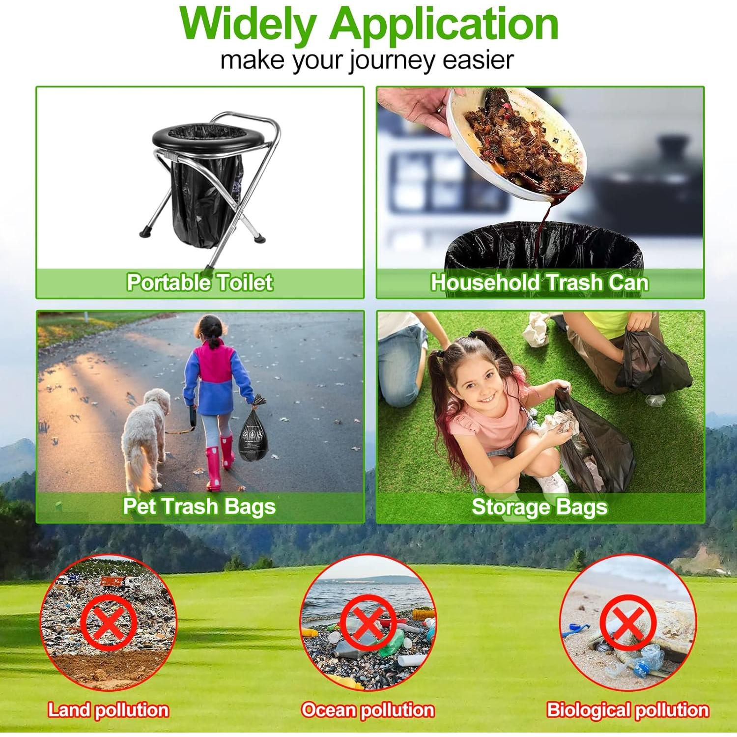 Bolsas de Inodoro Portátil UGarden 50 Pcs 30 Litros Ecológicas