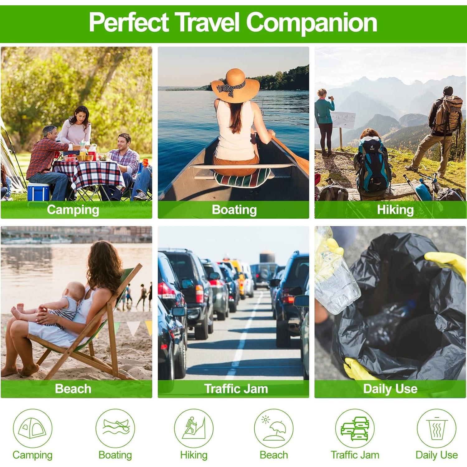 Bolsas de Inodoro Portátil UGarden 50 Pcs 30 Litros Ecológicas