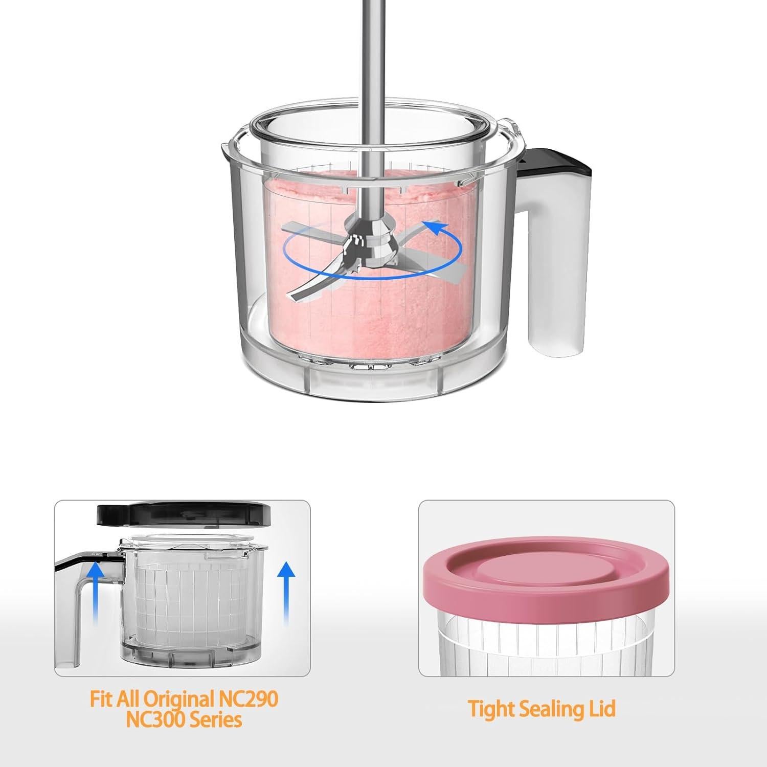 Recipientes Ninja Creamy 16oz Swantiara - Paquete de 4