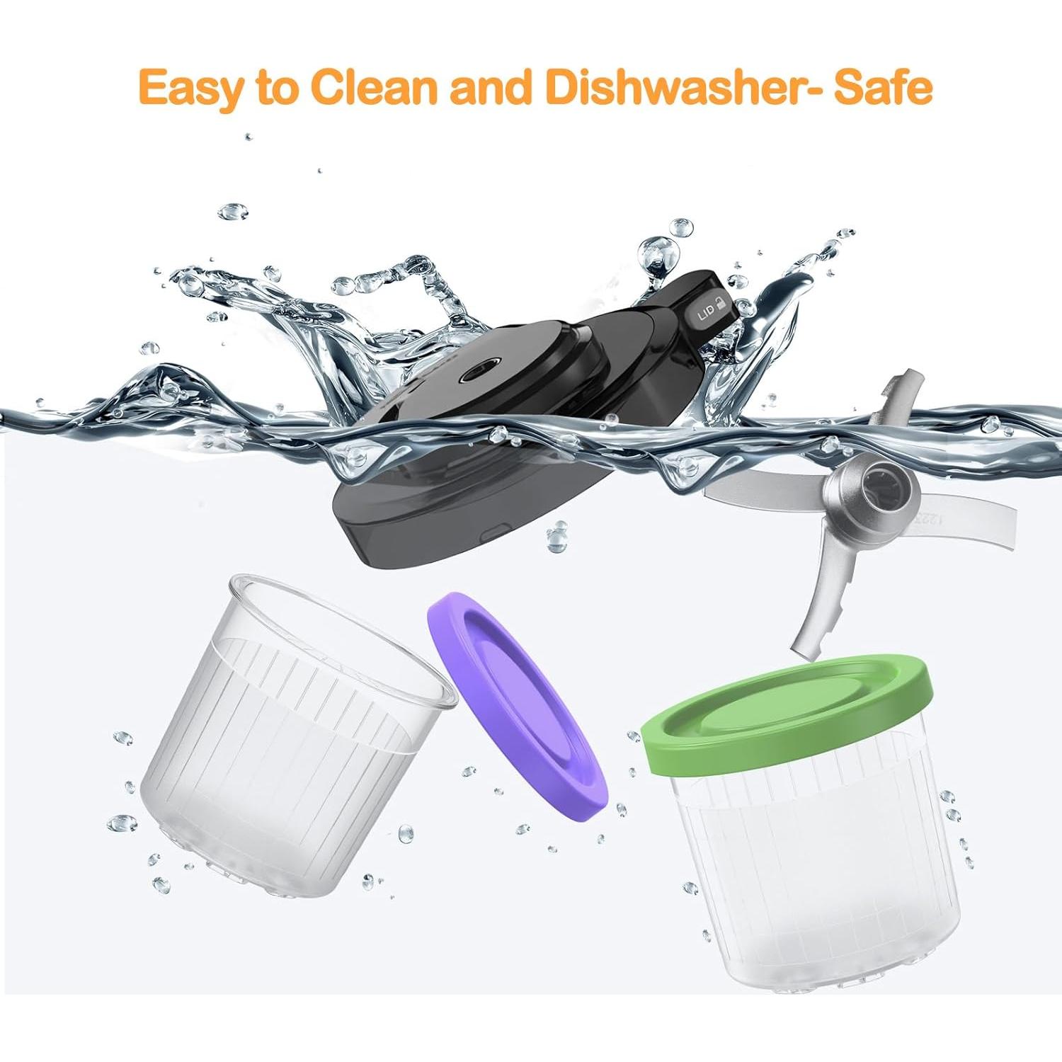 Recipientes Ninja Creamy 16oz Swantiara - Paquete de 4