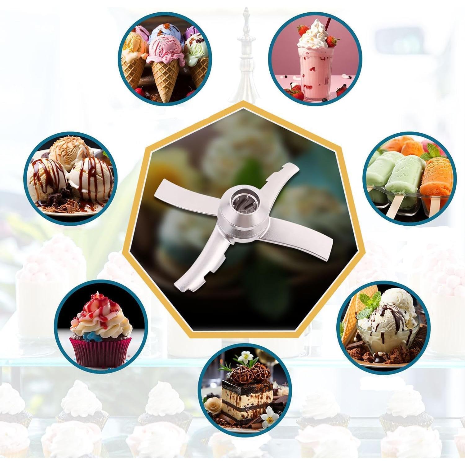 Cuchilla de Paleta Reemplazo Ninja Creami NC300 Acero Inox