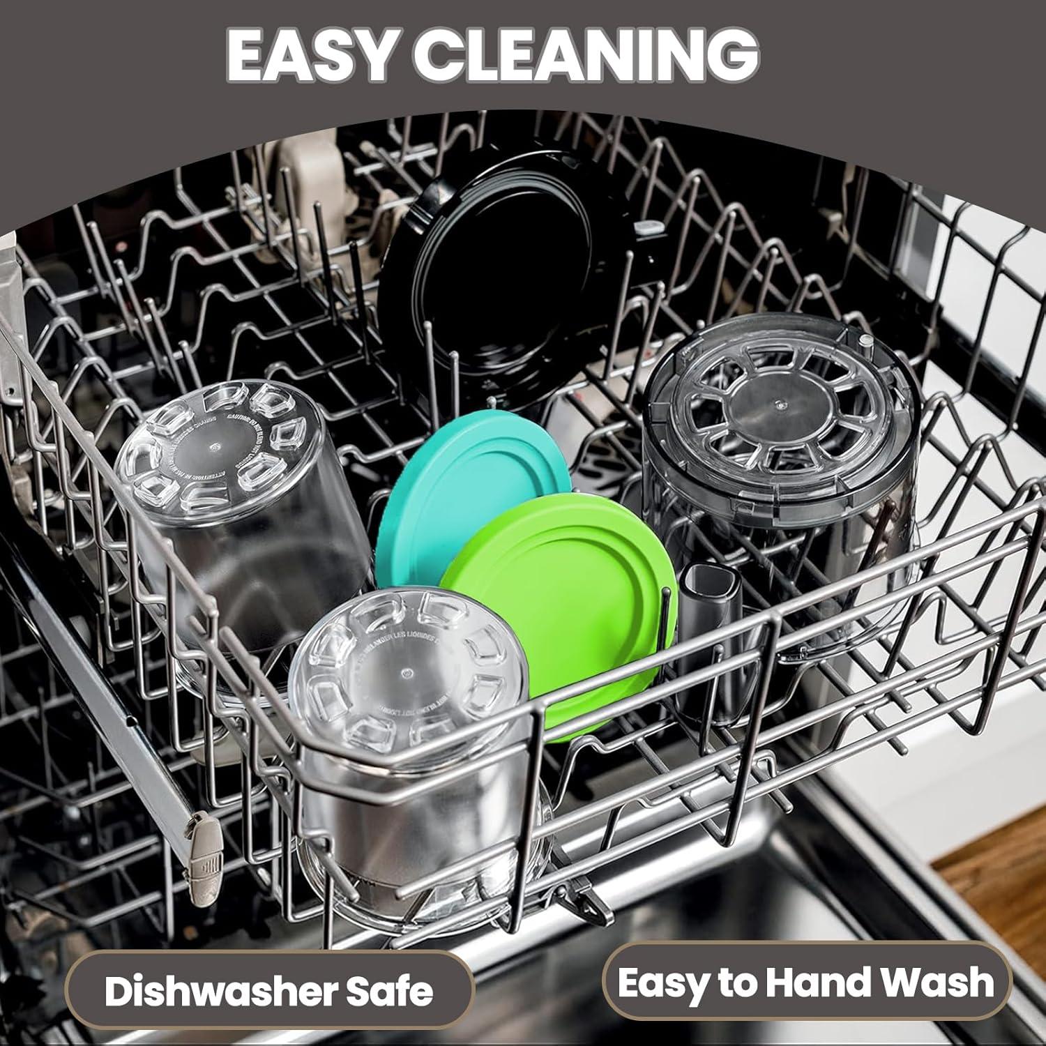 4 Piezas Tazas Ninja Creami 16Oz + Funda Neopreno Psasrm