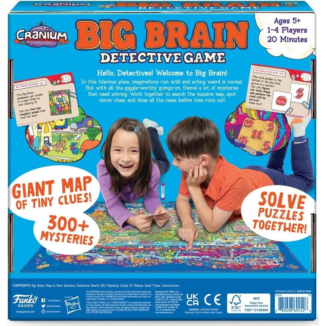 Juego de Detective Big Brain Funko para 1-4 Jugadores 5+