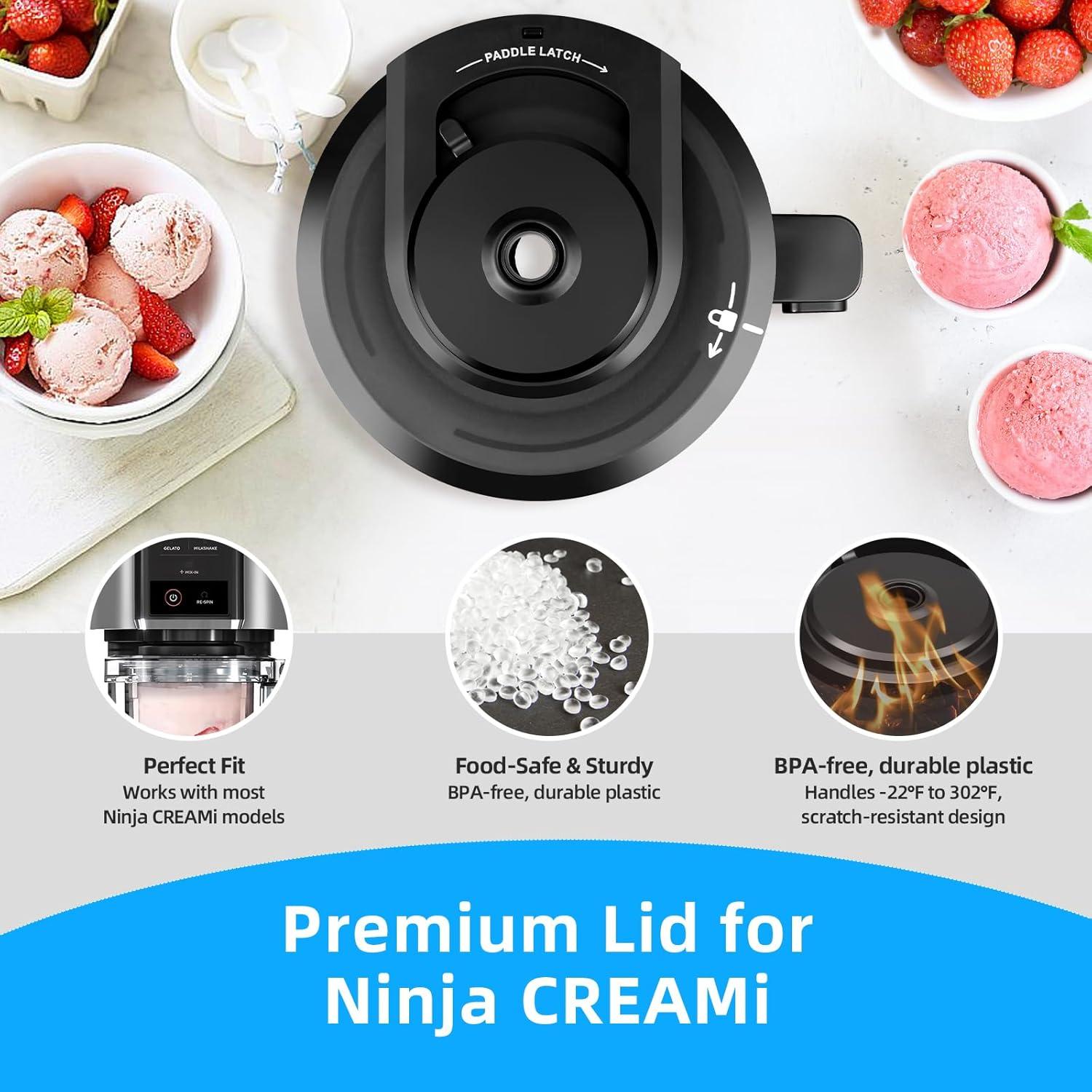 Tapa de Tazón Exterior Kitchests para Ninja CREAMi 0.22 kg