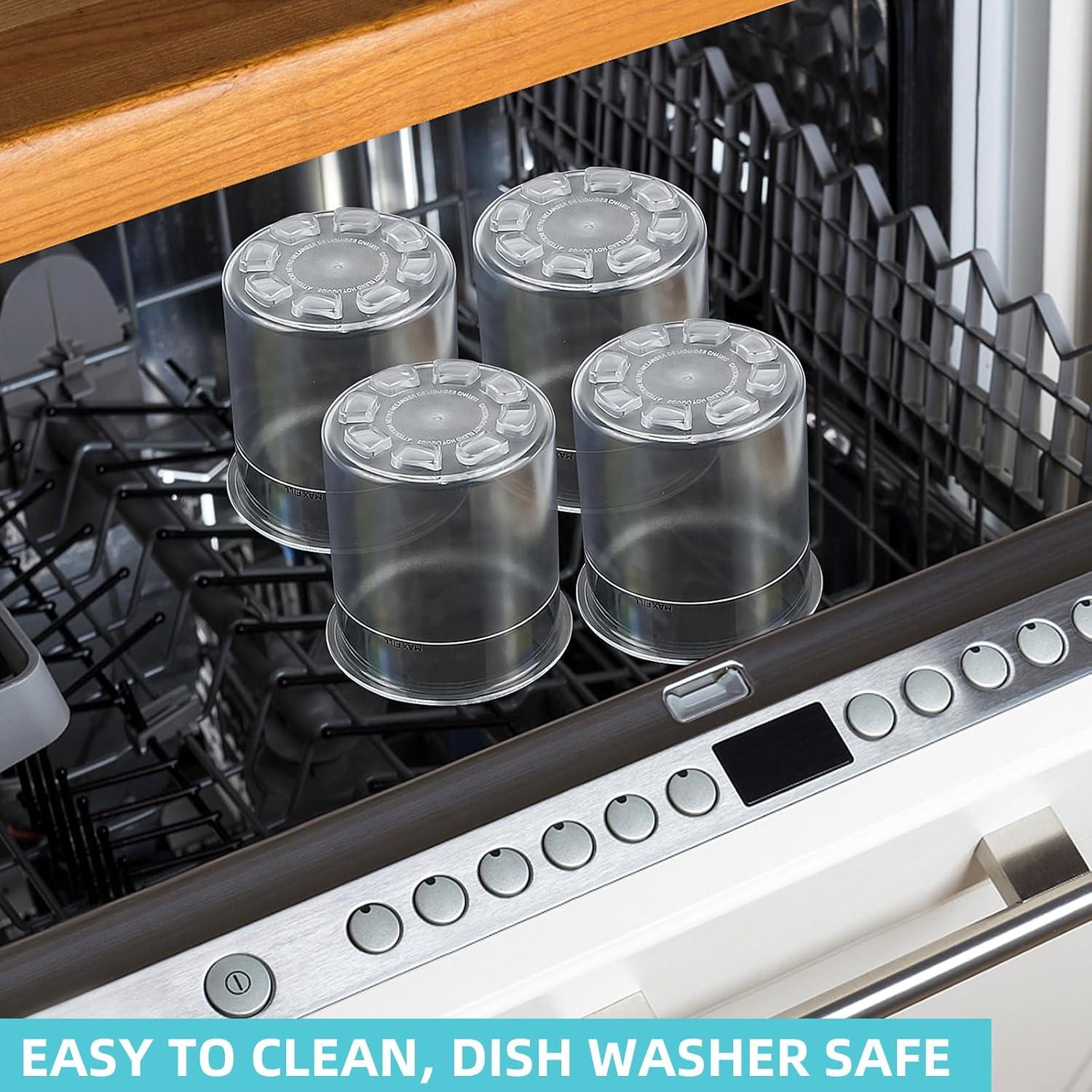 Contenedores Ninja Creami 4PCS 473ml con Tapas y Cucharas