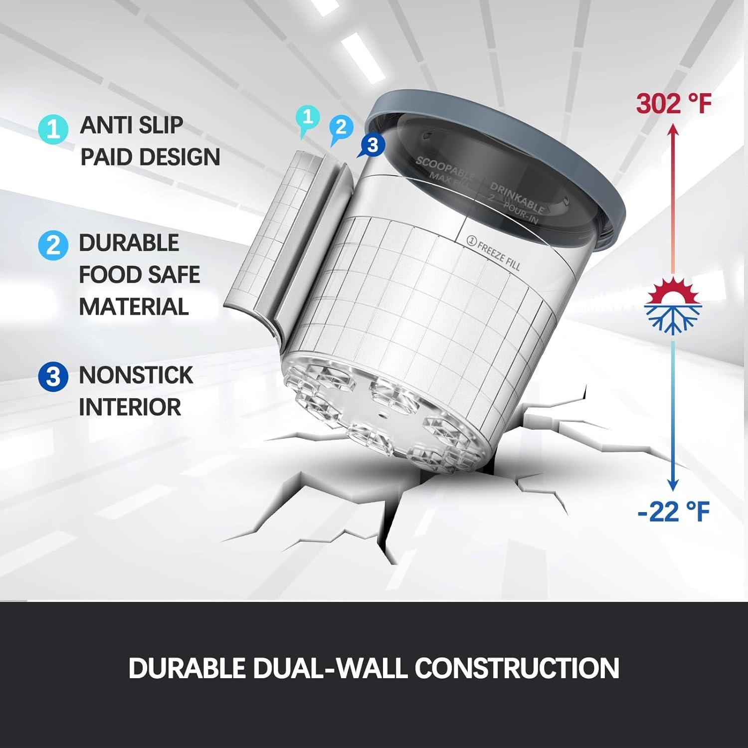 Recipientes de Pintura Ninja Creami Deluxe 24 oz - 4 Piezas