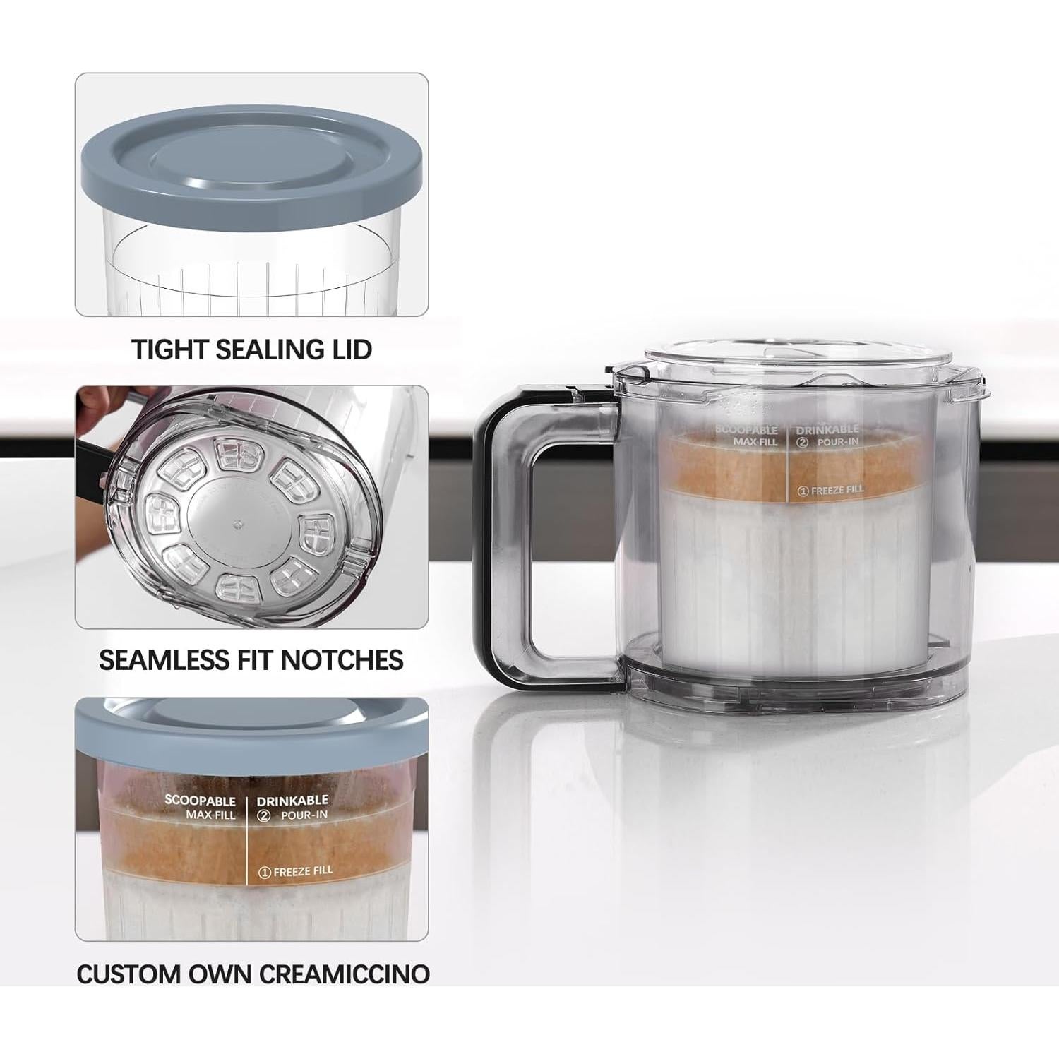 Recipientes de Pintura Ninja Creami Deluxe 24 oz - 4 Piezas