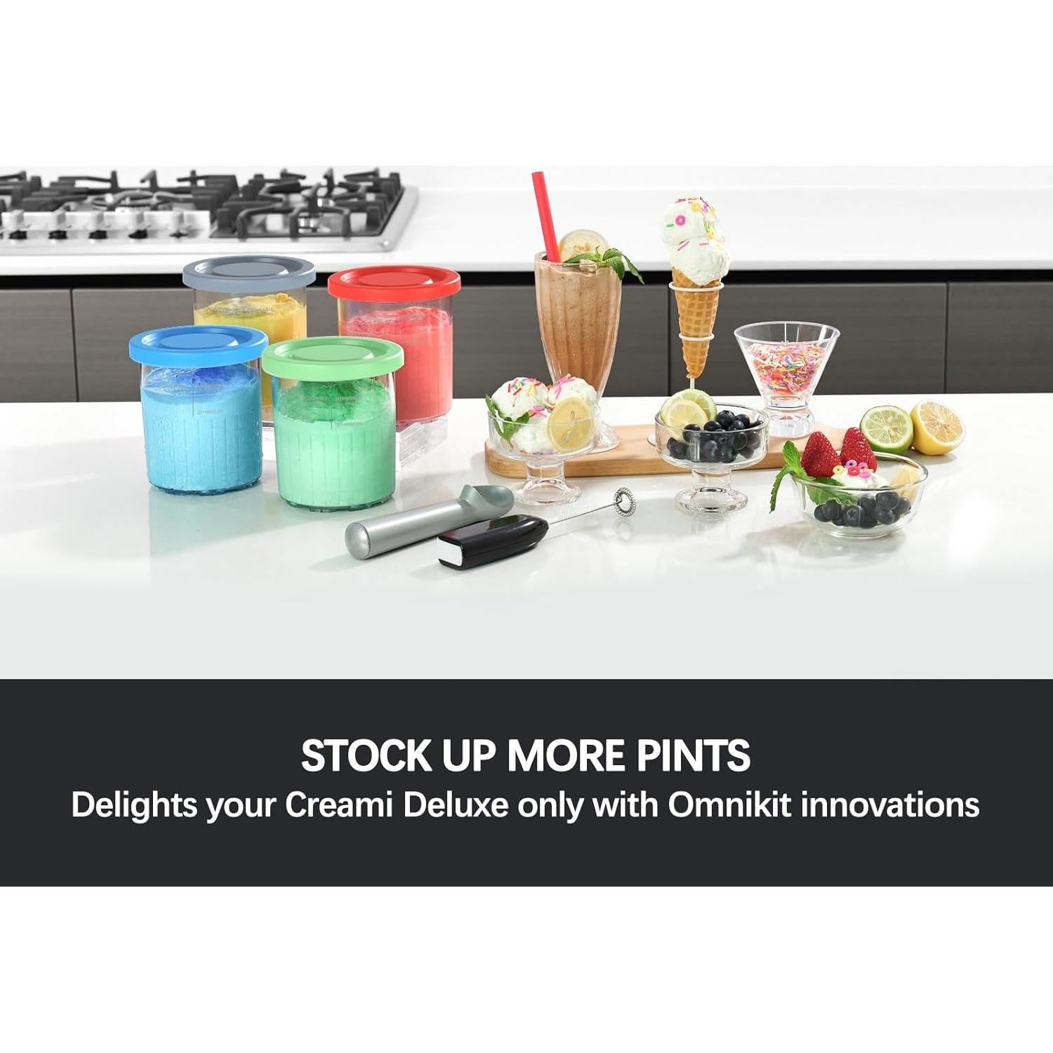 Recipientes de Pintura Ninja Creami Deluxe 24 oz - 4 Piezas