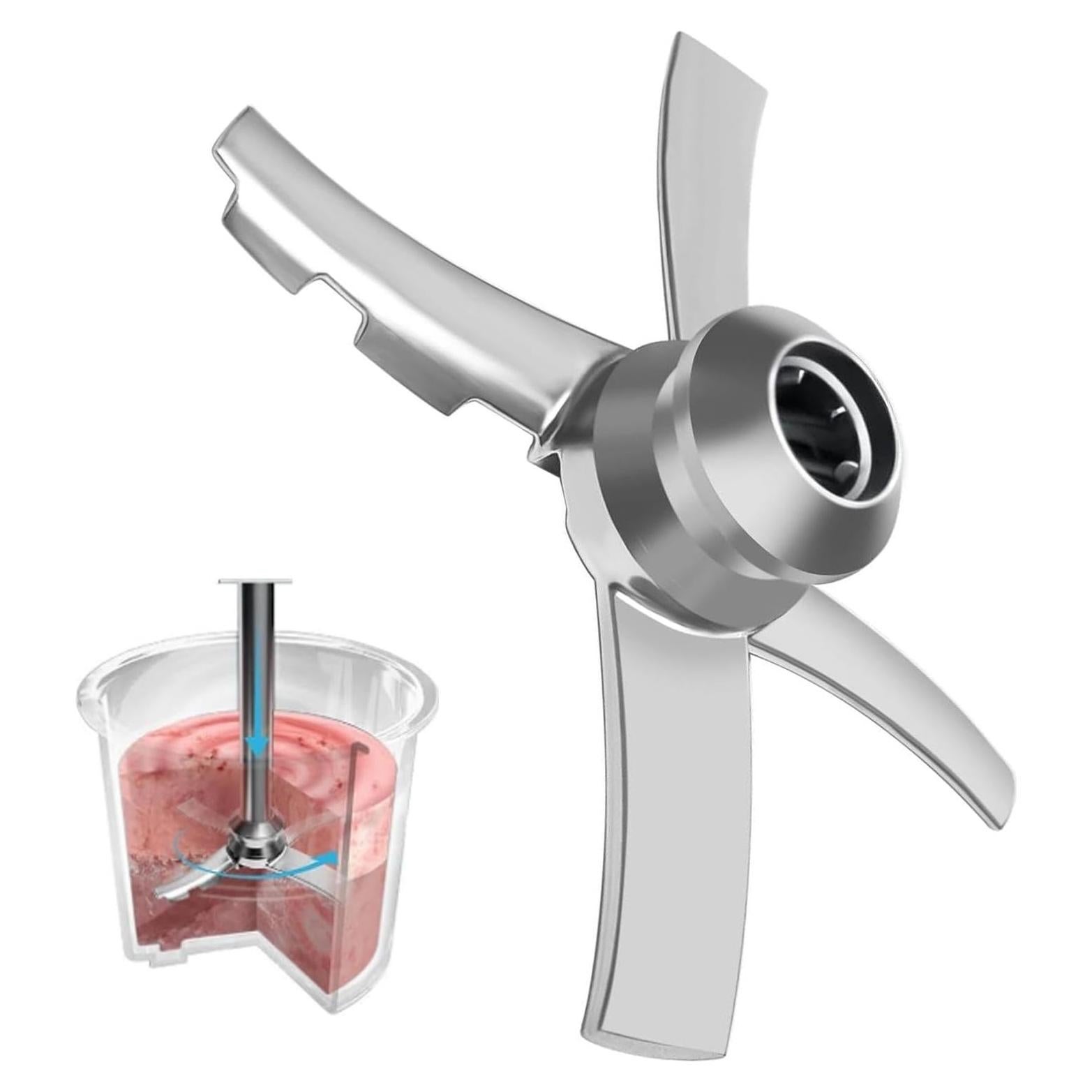 Cuchilla de Repuesto Ninja Creami Acero Inoxidable Plata