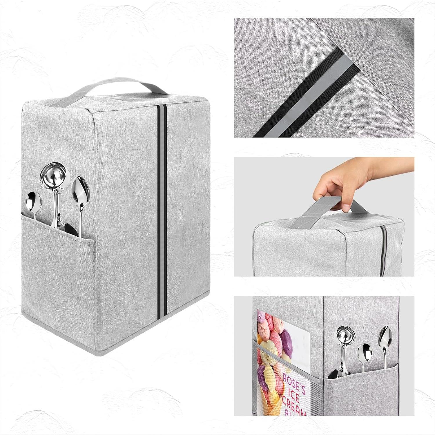 Cubierta de Polvo Kingshion para Máquina de Helados Ninja - Gris Claro