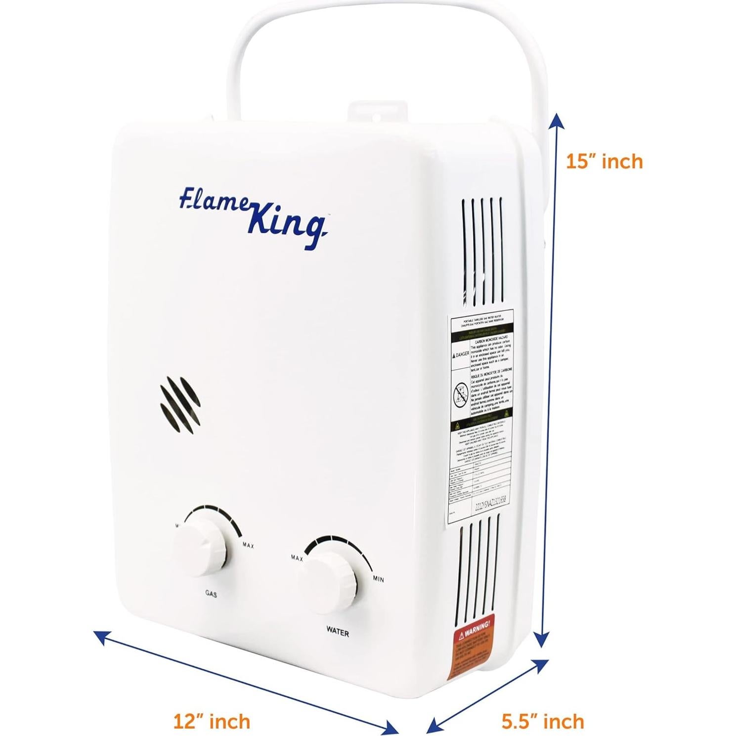 Calentador de Agua Sin Tanque Flame King YSNAZ132 5L 34,000 BTU