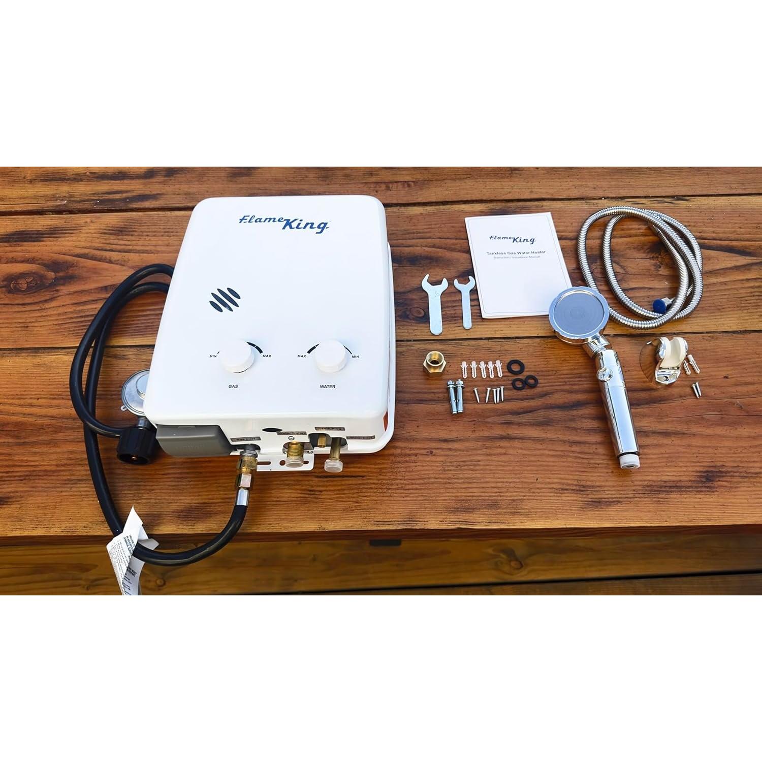 Calentador de Agua Sin Tanque Flame King YSNAZ132 5L 34,000 BTU