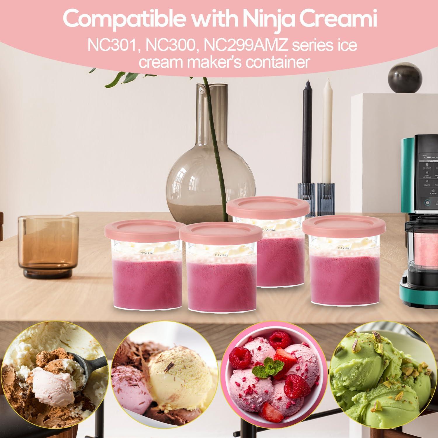 4 Tapas de Silicona para Tazas de Helado Lasuroa 11.5 cm