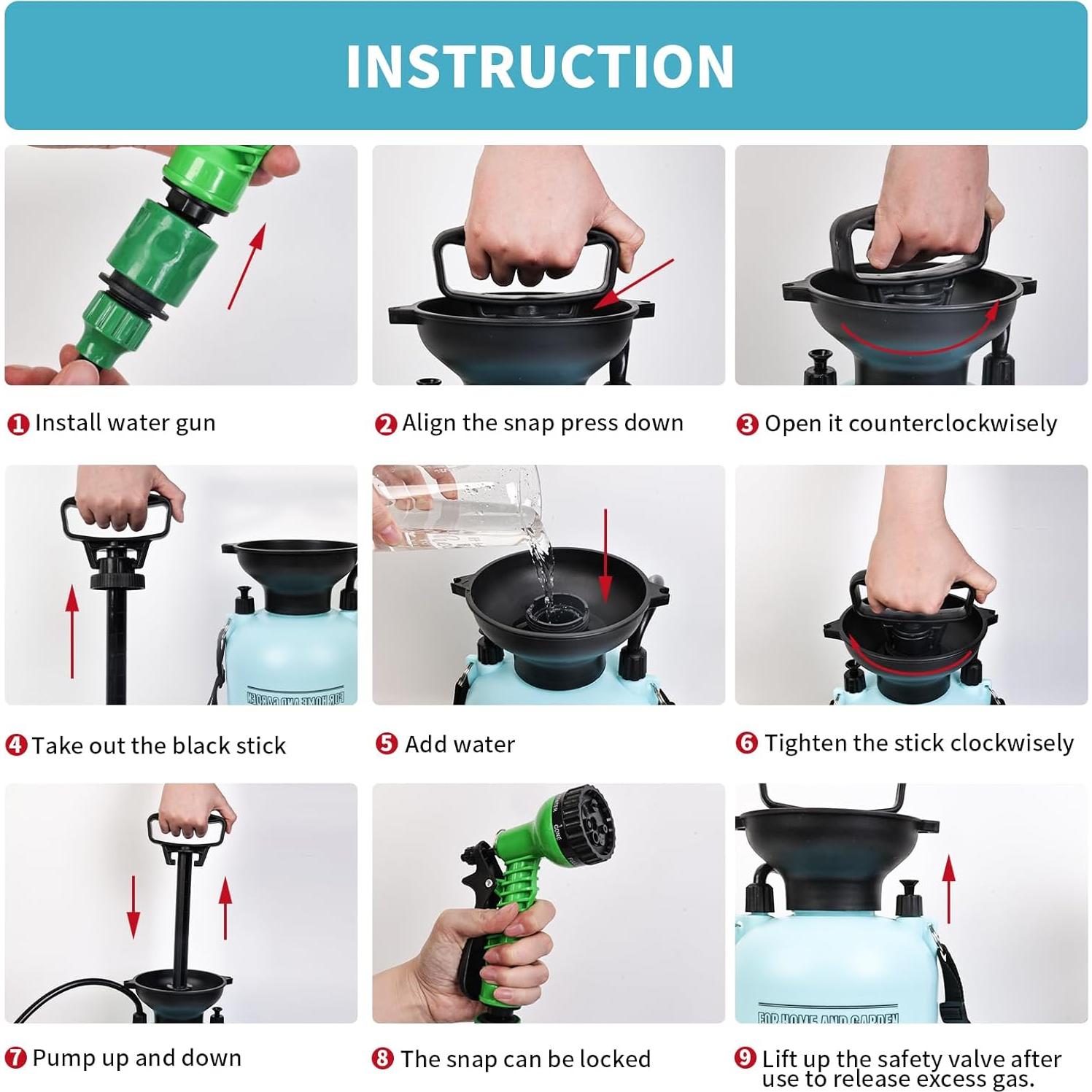 Ducha Portátil JIESIHAO 3.03L 7 Modos para Camping