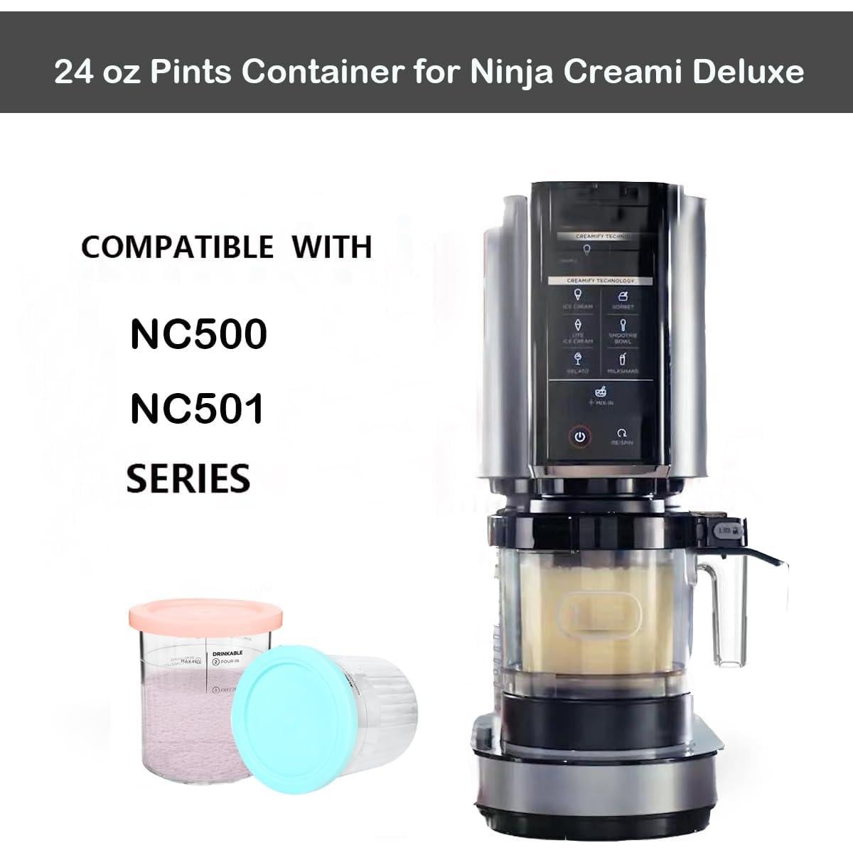 Recipientes de Helado 24oz Deelink para Ninja Creami NC501