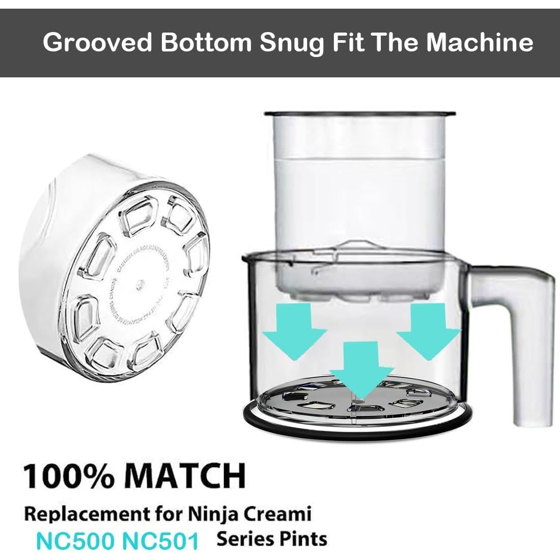 Recipientes de Helado 24oz Deelink para Ninja Creami NC501