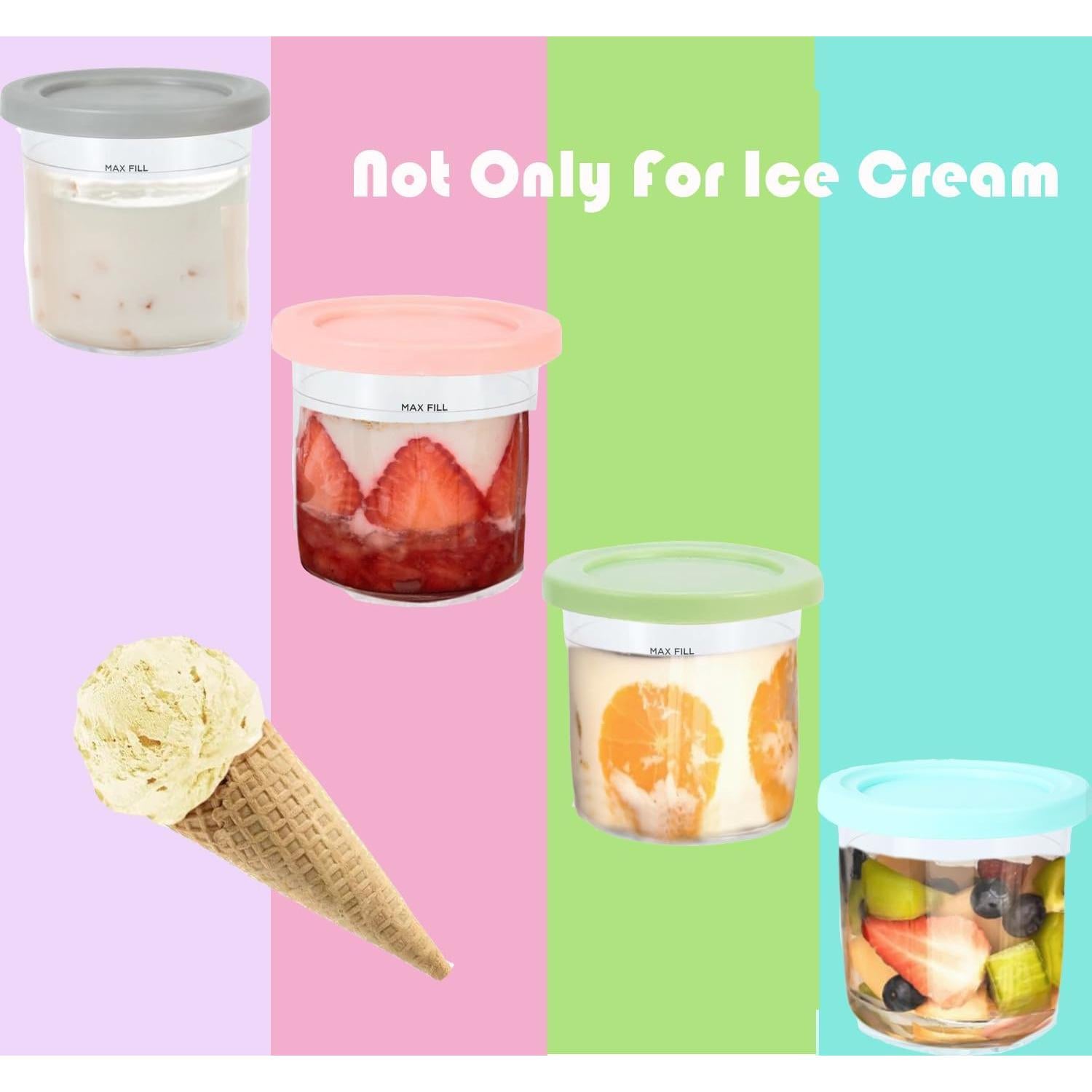 Recipientes de Helado 24oz Deelink para Ninja Creami NC501