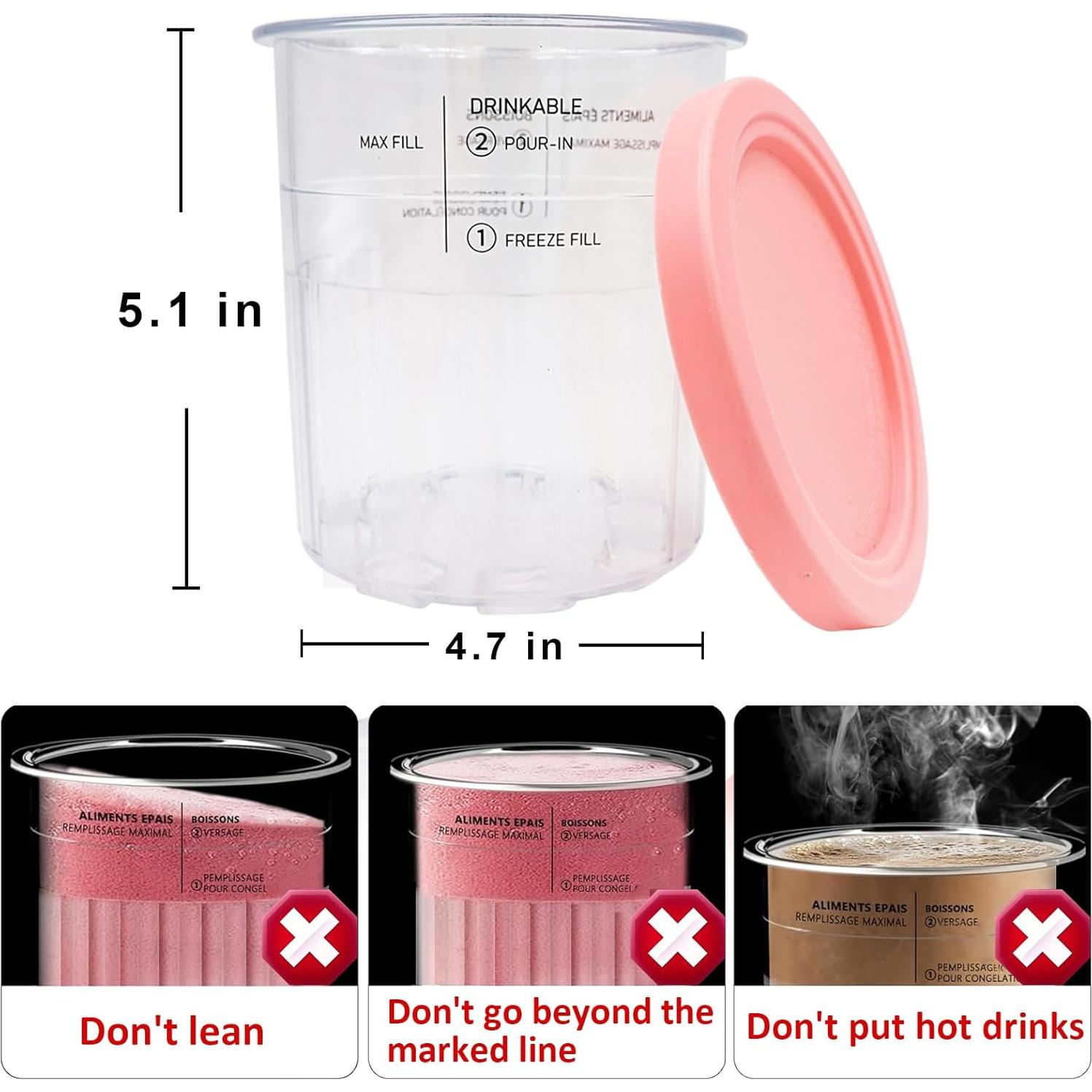 Pints y Tapas Ninja Creami NC500 NC501 - 2 Piezas 710ml