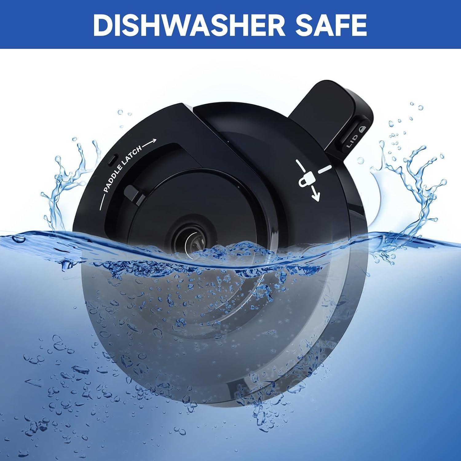 Outer Bowl Lid and 301 Paddle for Ninja NC301 Ice Cream Maker,Reusable Ninja Creami Replacement Accessories Compatible with Ninja NC299AMZ/NC301/NC300/NC201/NC101 Series