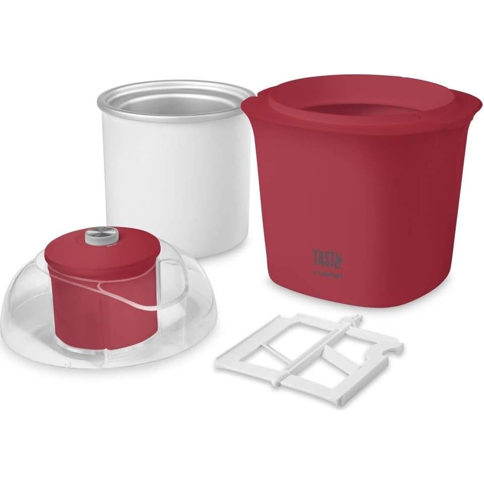 ICM100TRD Ice Cream Maker, 8.71"(L) x 8.71"(W) x 10.49"(H), Red
