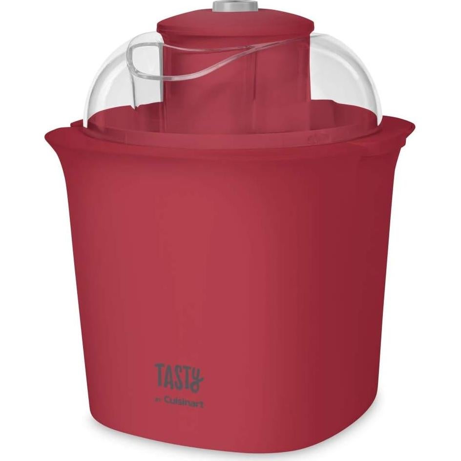 ICM100TRD Ice Cream Maker, 8.71"(L) x 8.71"(W) x 10.49"(H), Red