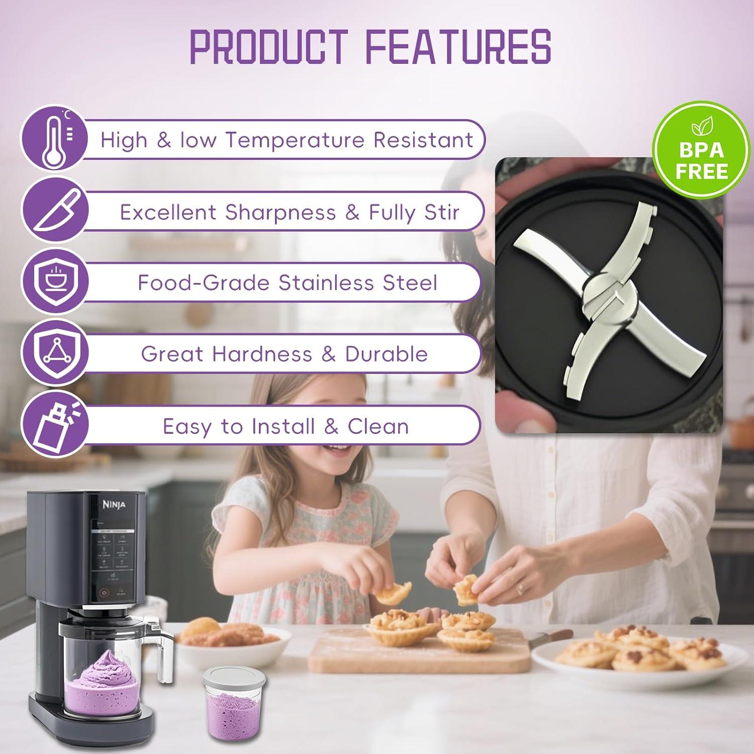 Cuchilla de Repuesto Ninja Creami RPB NC300 Acero Inoxidable