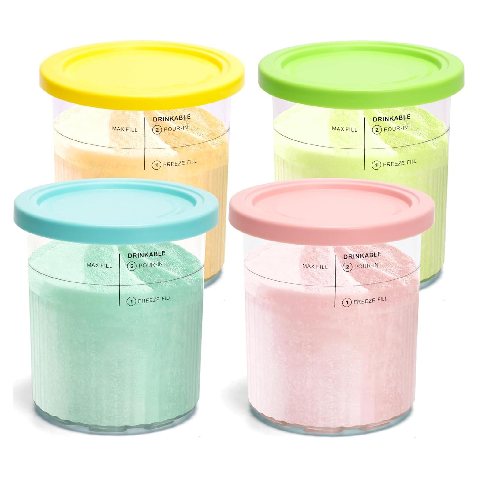 Paquete de 4 Pints Ninja Creami Deluxe 710ml con Tapas