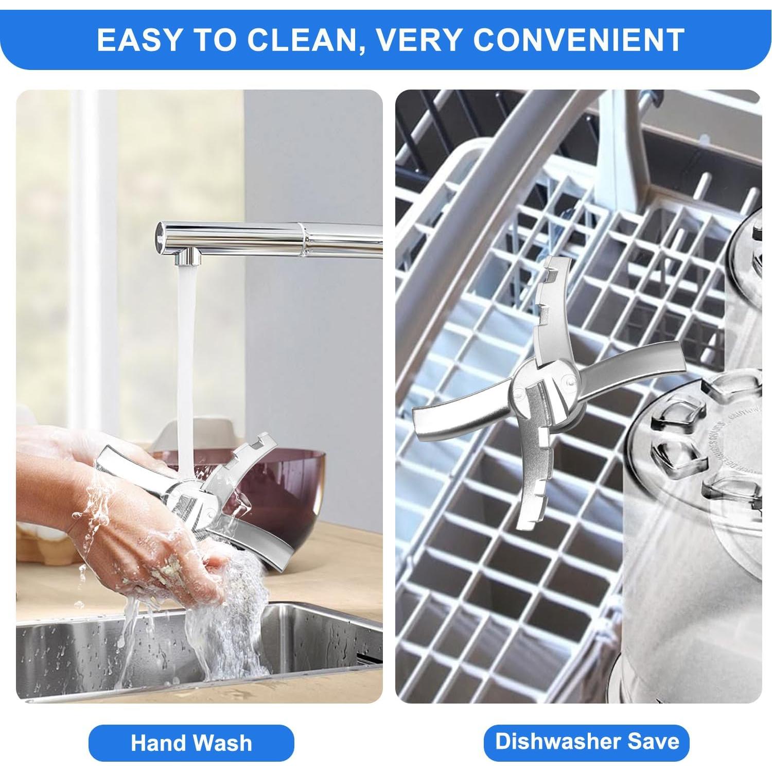 Paddle Blade Replacement Compatible with Ninja Creami NC300 Series Ice Cream Makers, Ninja Creami Blade Paddle Replacement(Stainless Steel)