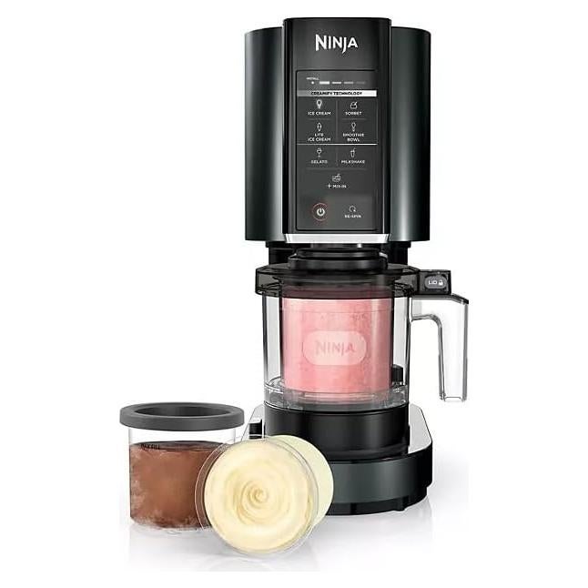 Ninja CREAMi Ice Cream Maker & Sorbet Maker, 7 Frozen Treat Programs, Includes 3 Pints & Lids (CN305A)