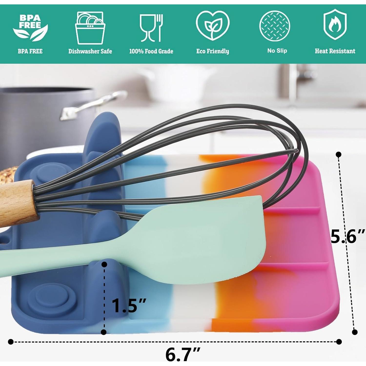 Soporte para Cucharas de Silicona Amyandone Color Macaron