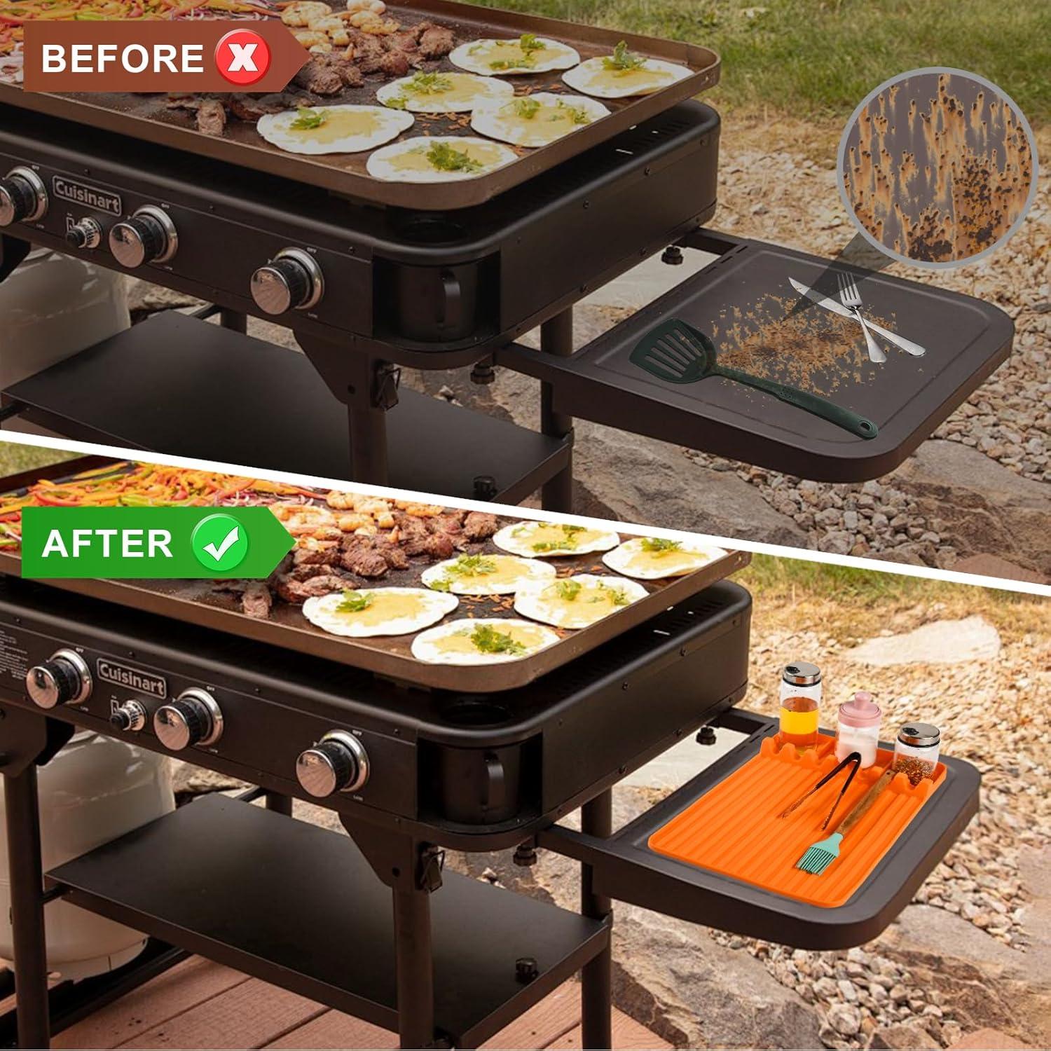 Alfombrilla de Silicona para Plancha Blackstone Naranja