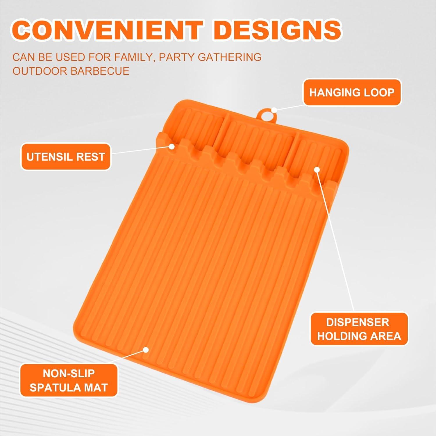 Alfombrilla de Silicona para Plancha Blackstone Naranja