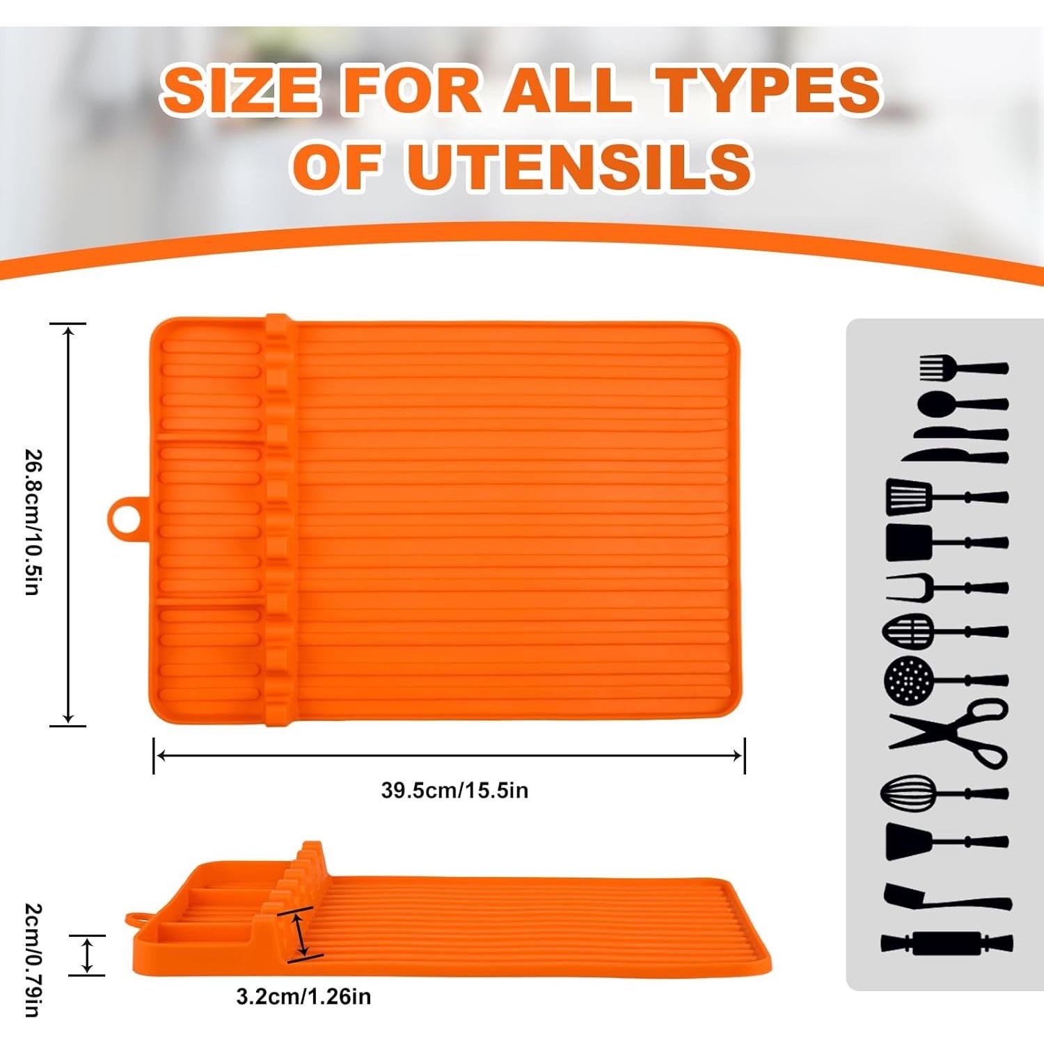 Alfombrilla de Silicona para Plancha Blackstone Naranja