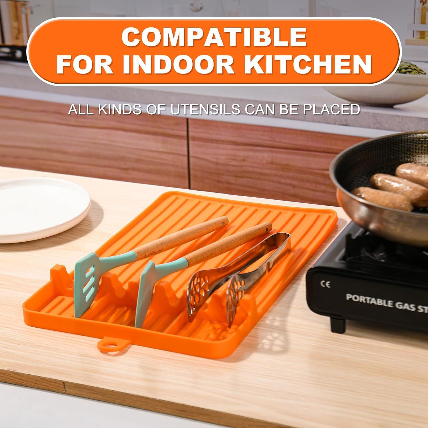 Alfombrilla de Silicona para Plancha Blackstone Naranja