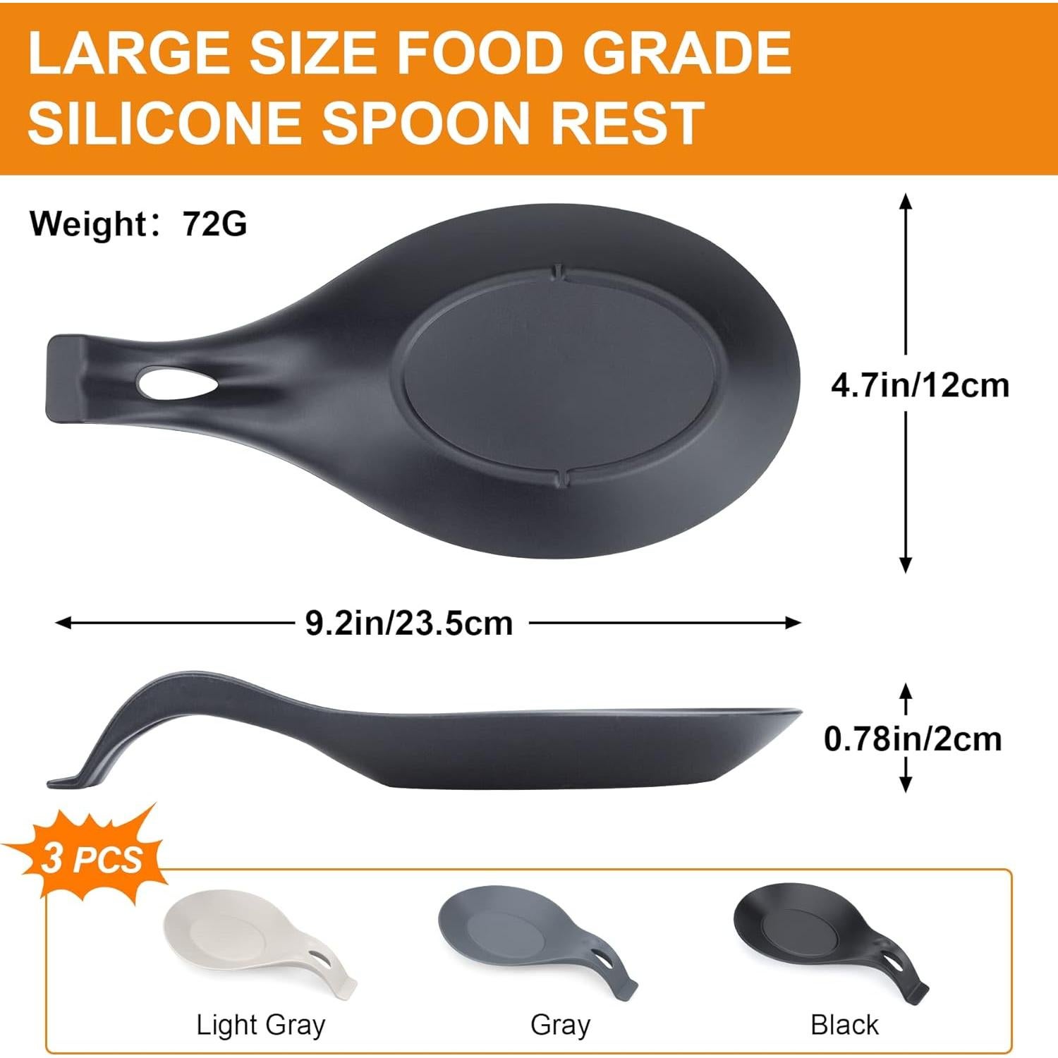 Soporte para cucharas de silicona TROUSKAIG - Paquete de 3