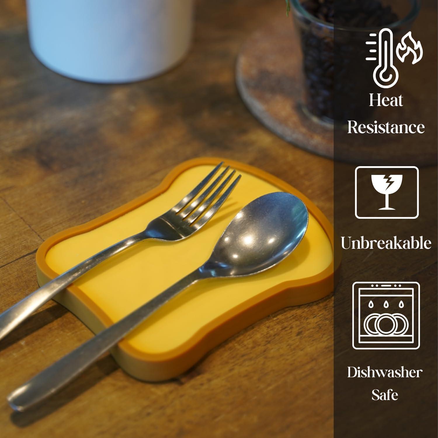 Soporte de Cuchara de Silicona LittleTree Pan 15x12 cm