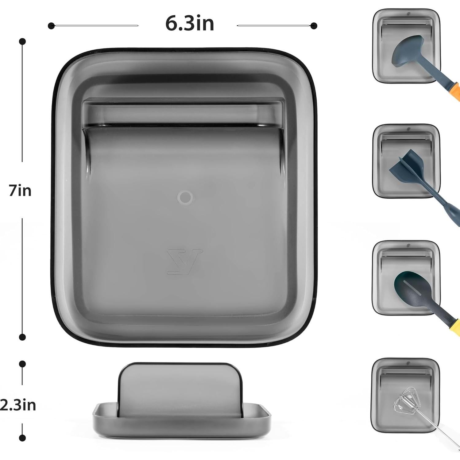 Soporte para cuchara Li&Zhao negro - Utensilios cocina 17.95 cm