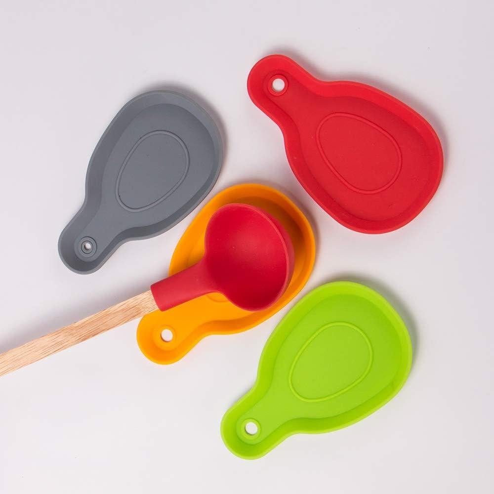 Soporte de Cuchara de Silicona Webake Set de 4 Colores