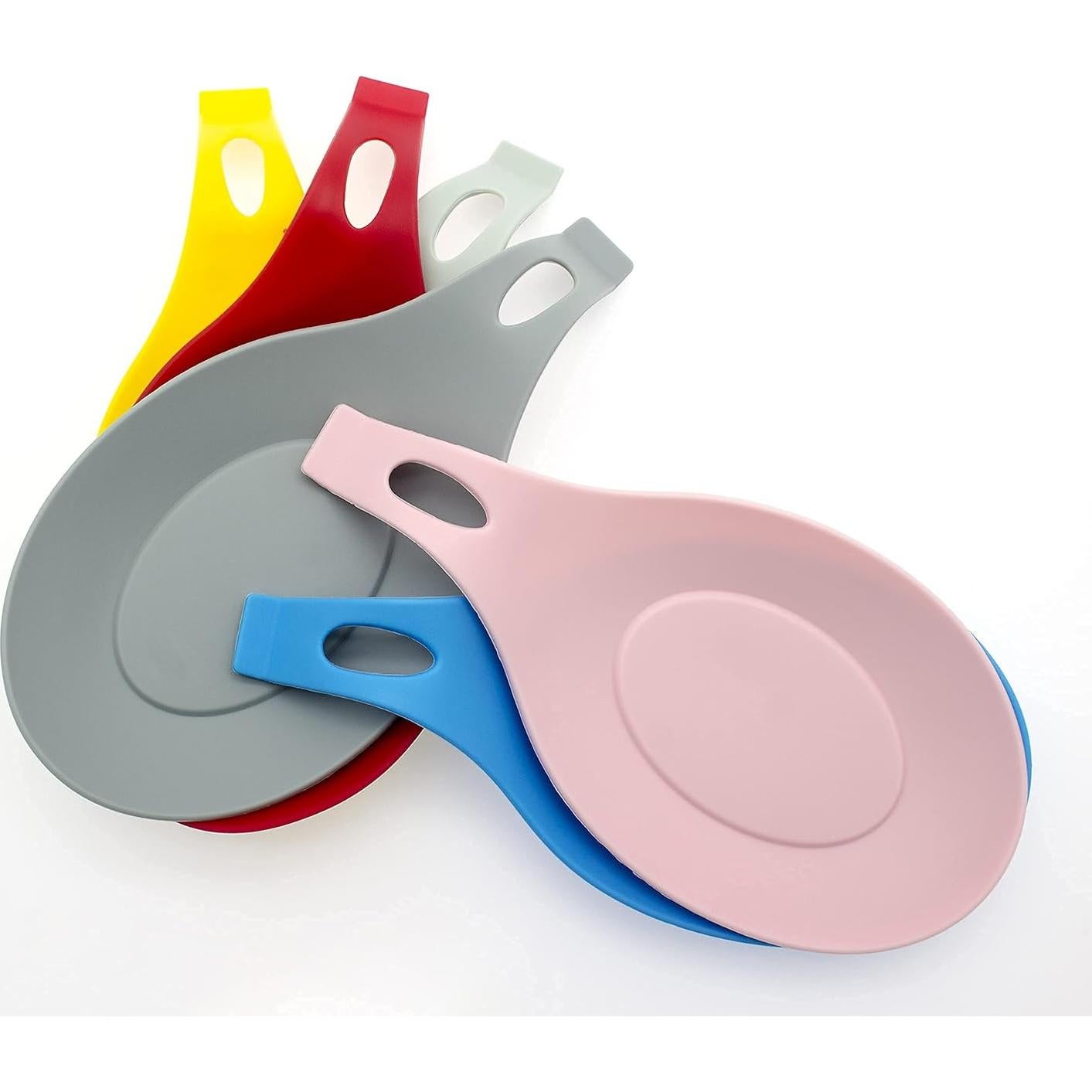 Soporte de Cuchara de Silicona QIJING 6 Piezas Multicolor