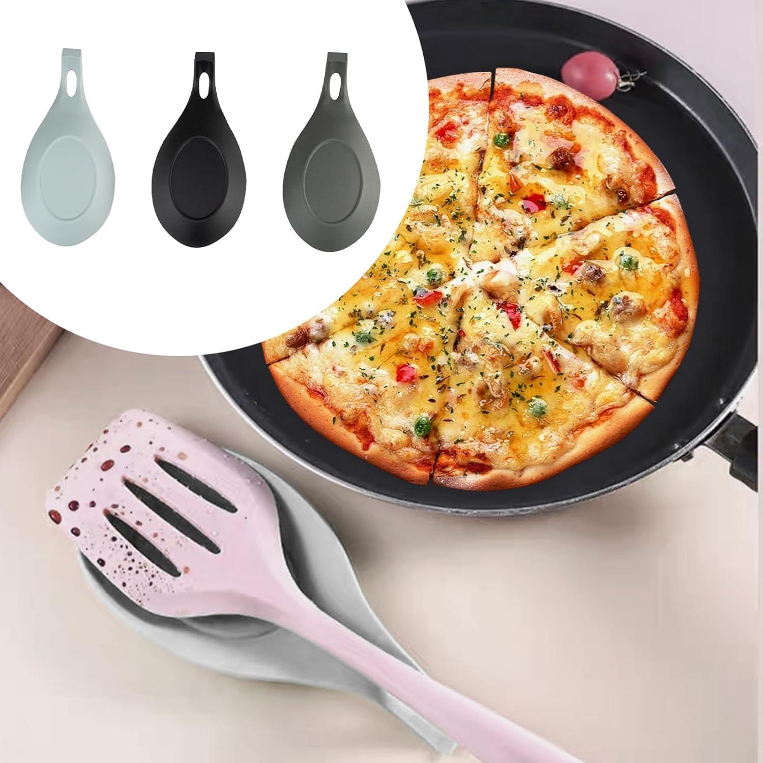 Paquete de 3 Soportes de Cuchara de Silicona LYGCHII