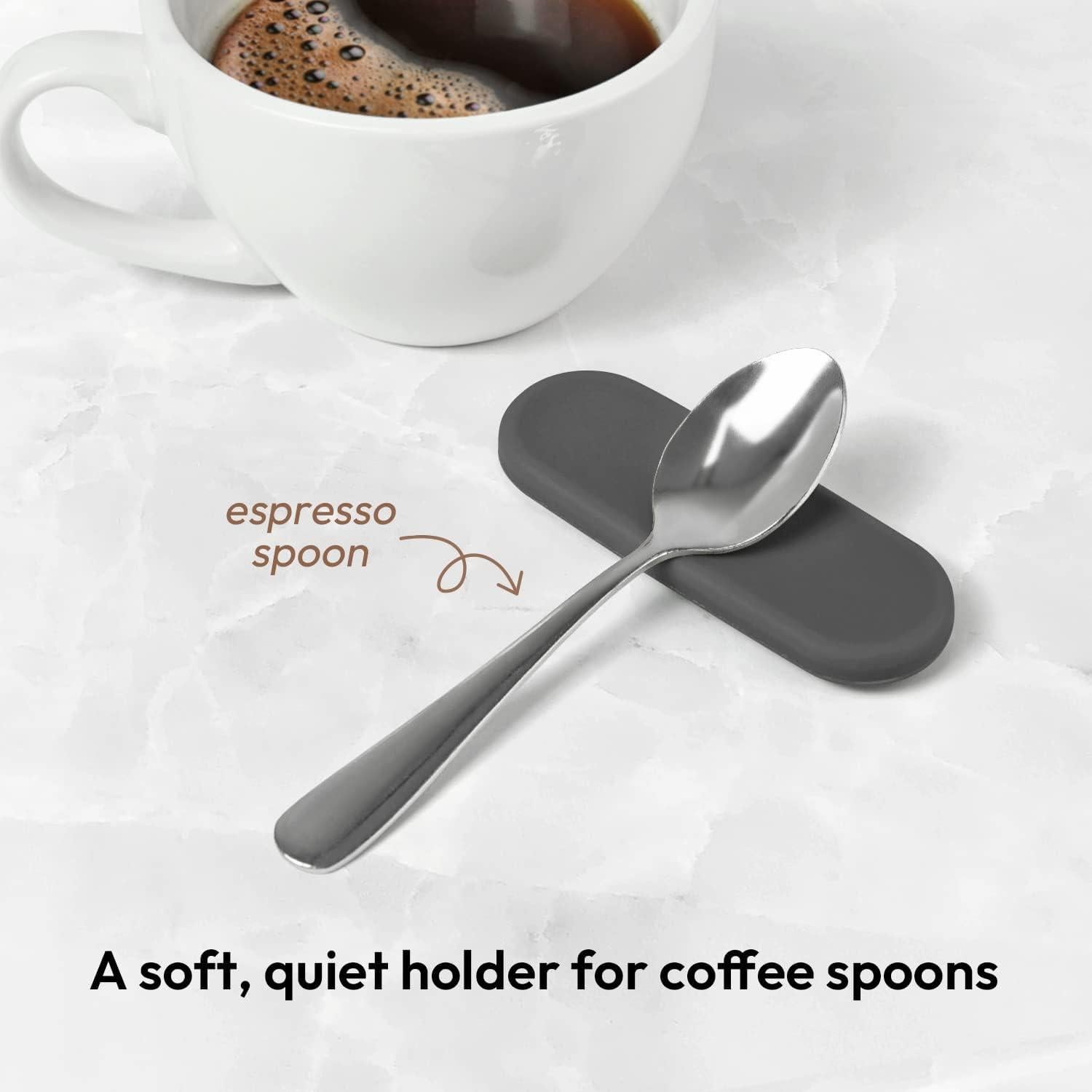 Soporte de Cuchara de Silicona Carrotez 2pcs Gris Oscuro