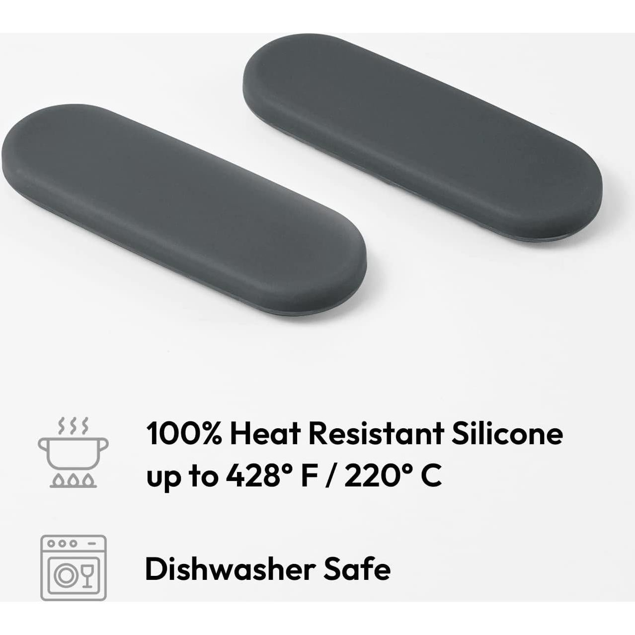 Soporte de Cuchara de Silicona Carrotez 2pcs Gris Oscuro