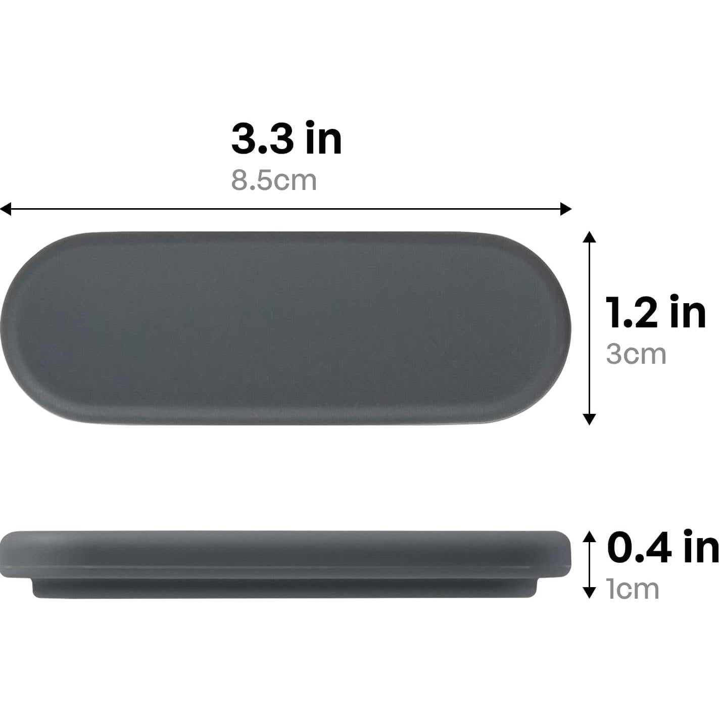 Soporte de Cuchara de Silicona Carrotez 2pcs Gris Oscuro