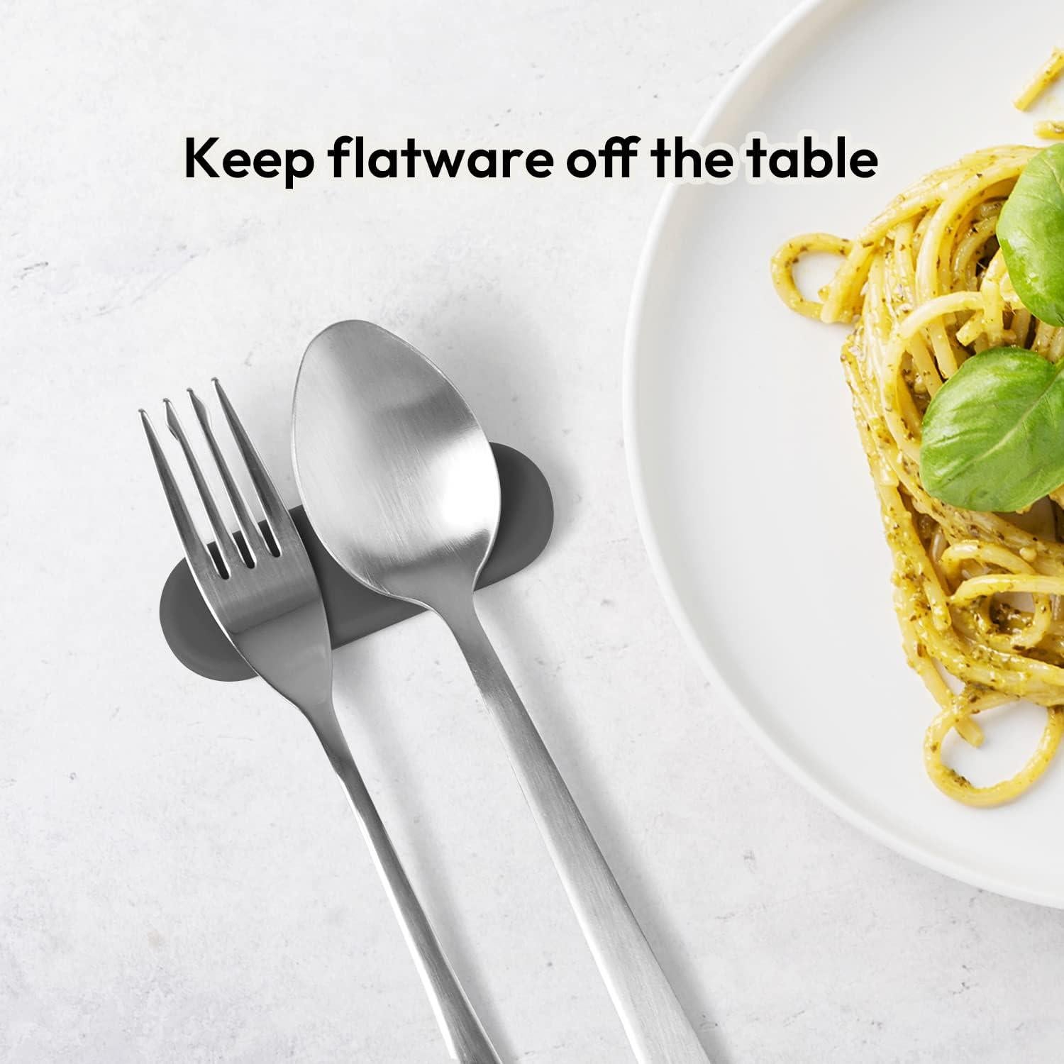 Soporte de Cuchara de Silicona Carrotez 2pcs Gris Oscuro