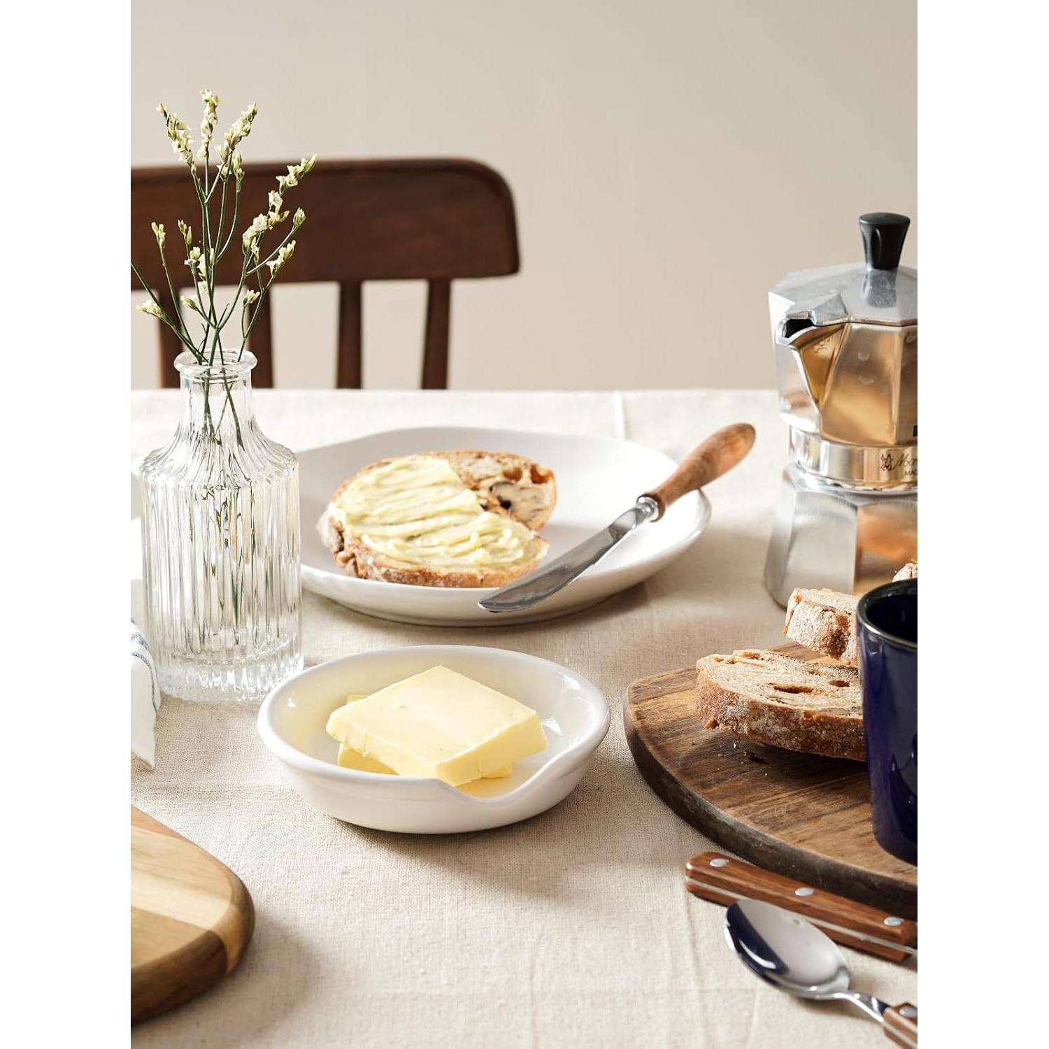 Soporte de Cuchara de Cerámica LE TAUCI Blanco Set de 4