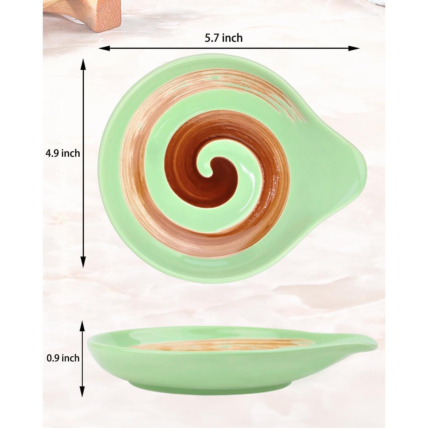 Soporte para cuchara de cerámica VanlonPro 14.5x12.7cm dorado